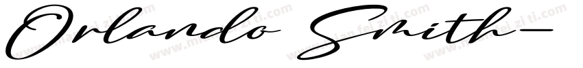 Orlando Smith字体转换